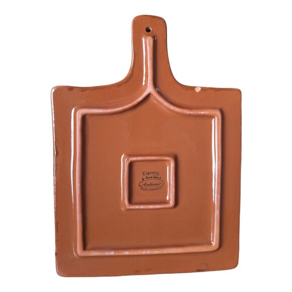 Nannette Vacher Tapestry Ambiance Collection Cheese Board Trivet Wall Hanging - Picture 2 of 5